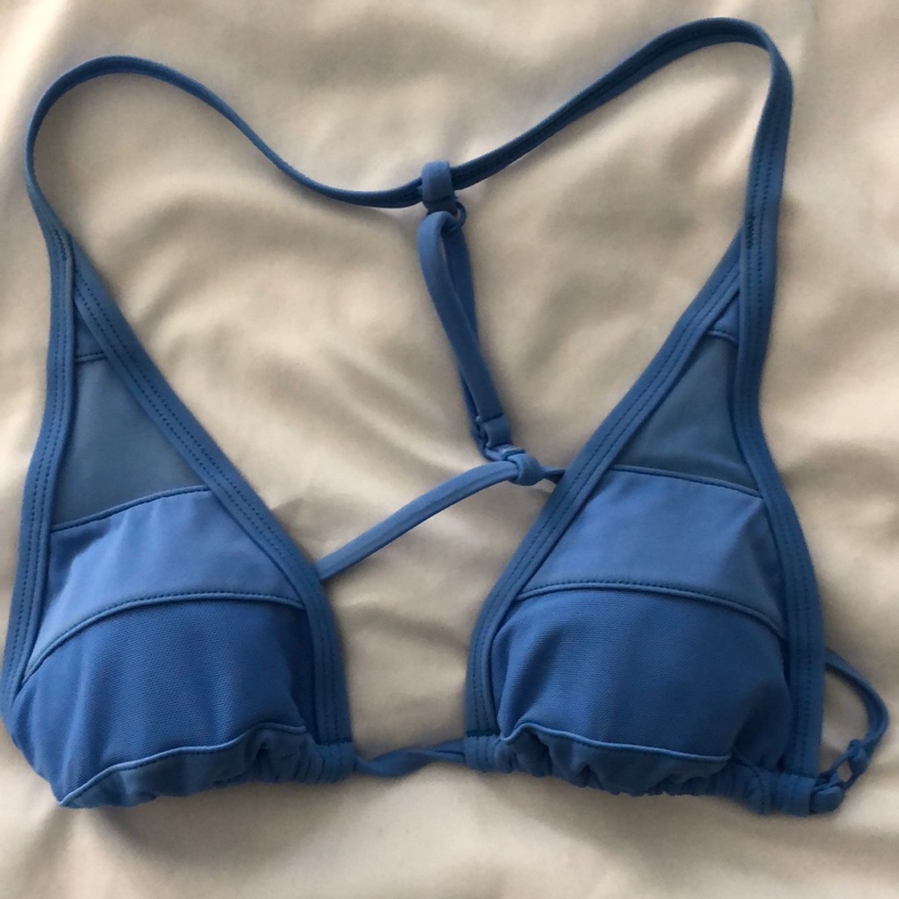 Periwinkle blue RVCA women’s bikini top